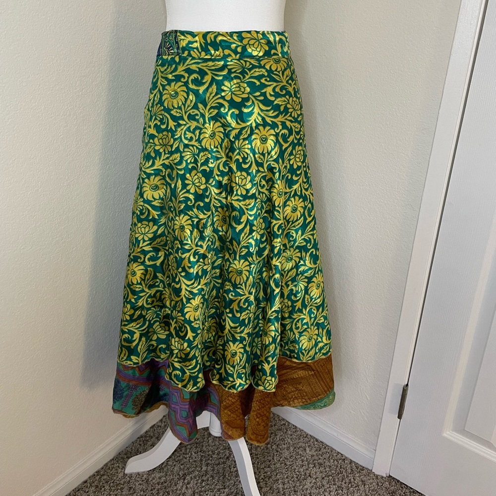 Wayan nature wear wrap silky skirt